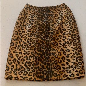 Rena Rowen leopard pencil skirt size 4